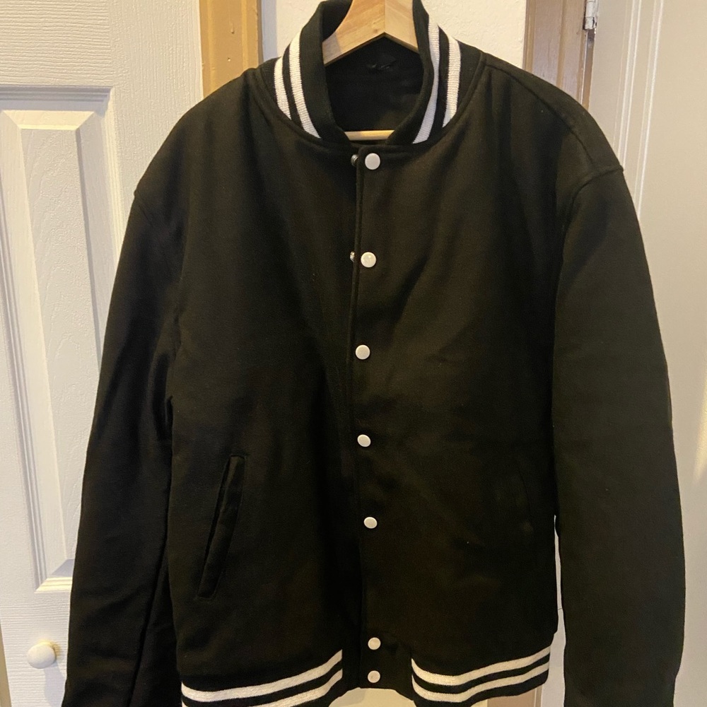 Varsity Jacket - Black, New